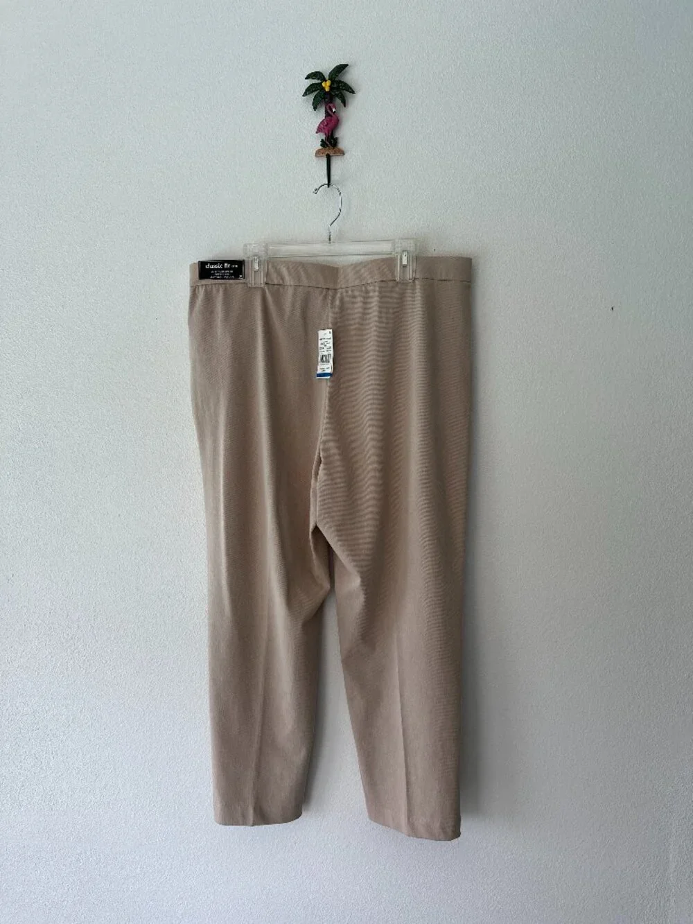 Alfred Dunner Classic Fit Beige Ankle Pants XL Pull On Comfort Stretch